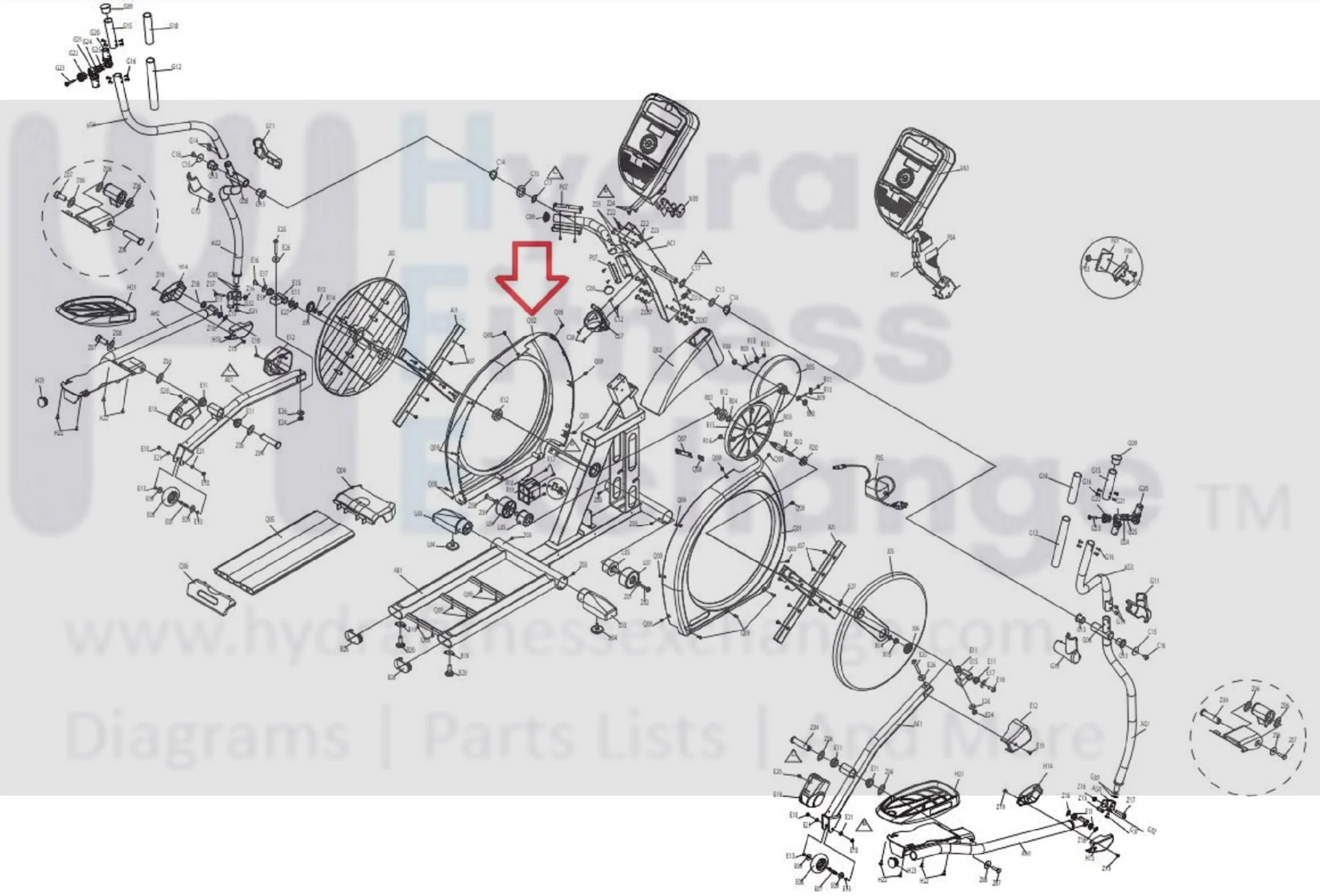 Horizon Fitness Smooth Fitness - SXE 7.7(EP189) Elliptical Left Side Cover 079077 - Image 3