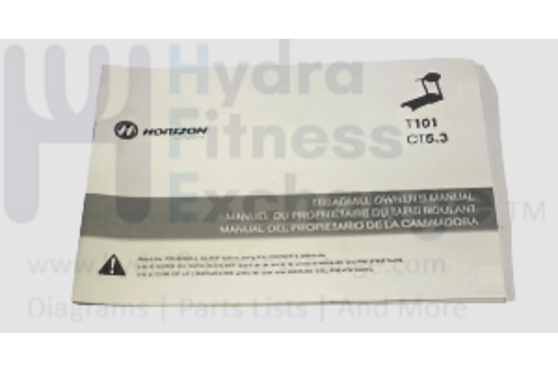 Horizon Fitness T101-03 CT5.3 Treadmill Manual Manipulate & Assembly 1000213437