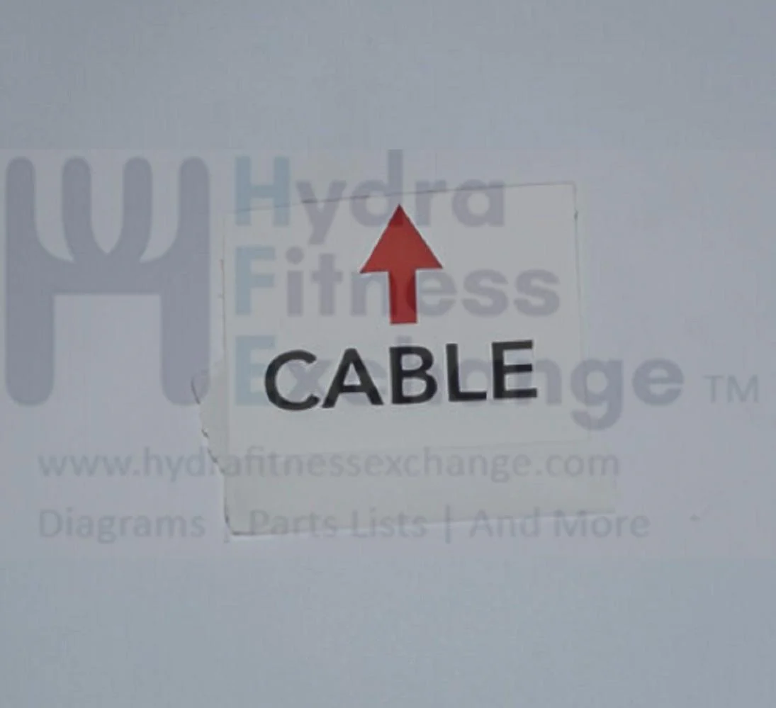 Horizon Fitness TM1021 TM499G TM1000C Treadmill Console Mast Direction Label 23mm x 17mm 1000458843 - Image 2