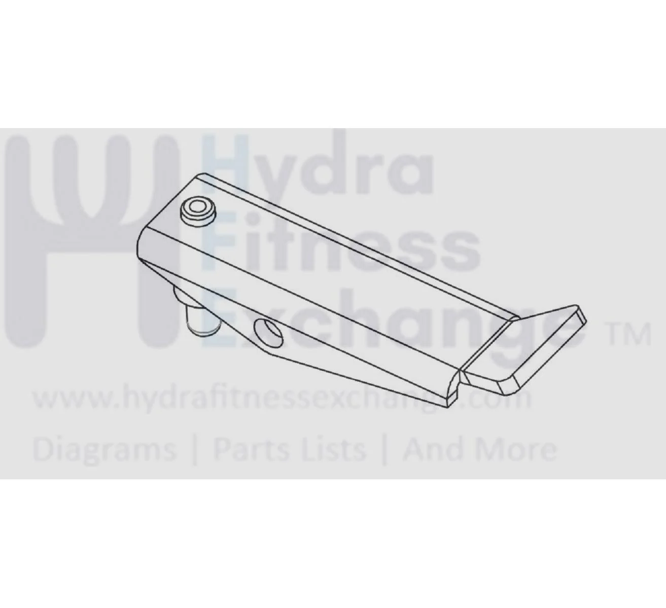 Horizon Fitness TM1020 Treadmill Lock Latch Galvanization 1000227064