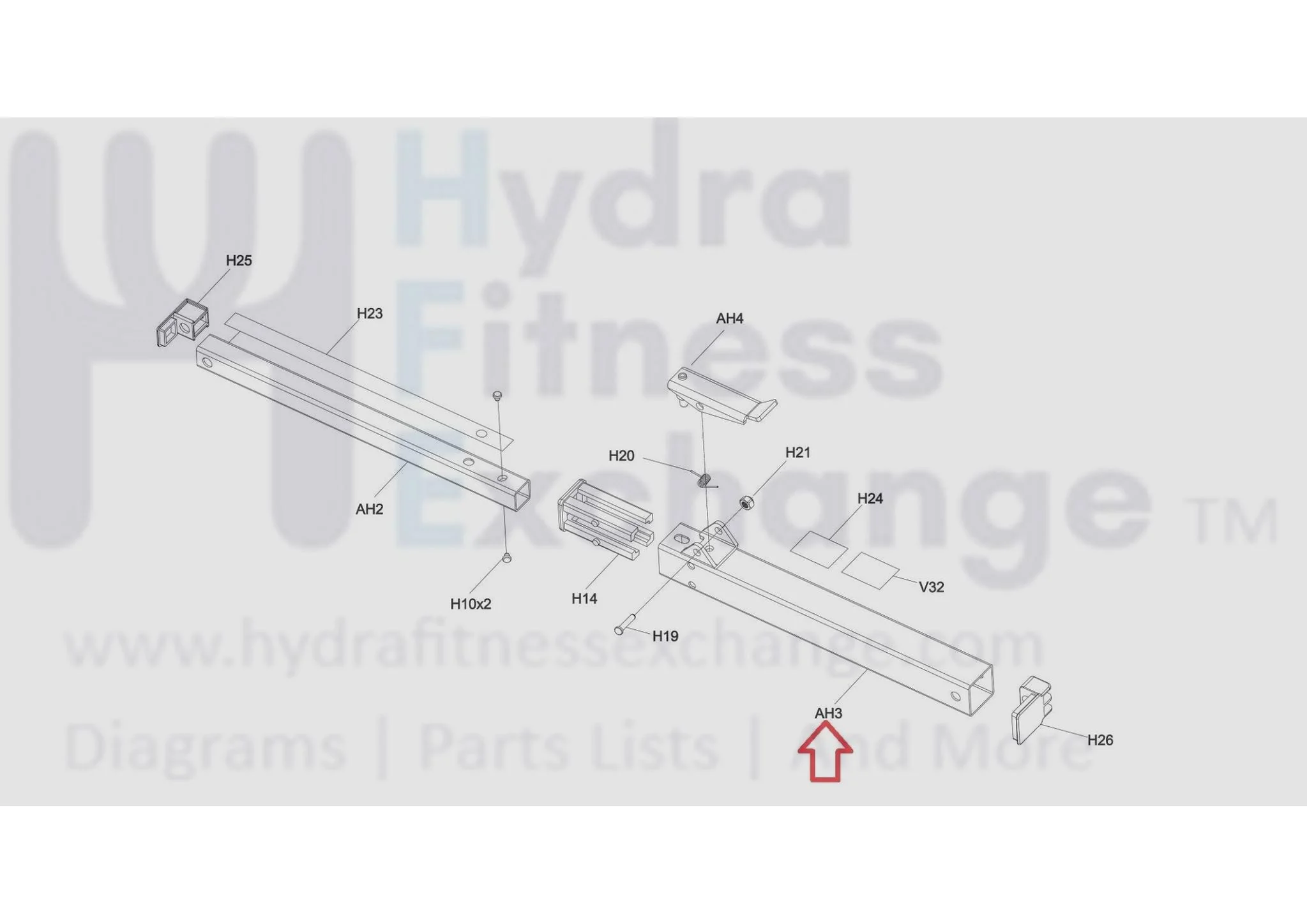 Horizon Fitness T101-07 TM102 Treadmill Sleeve Tube Set 1000462820 - Image 3