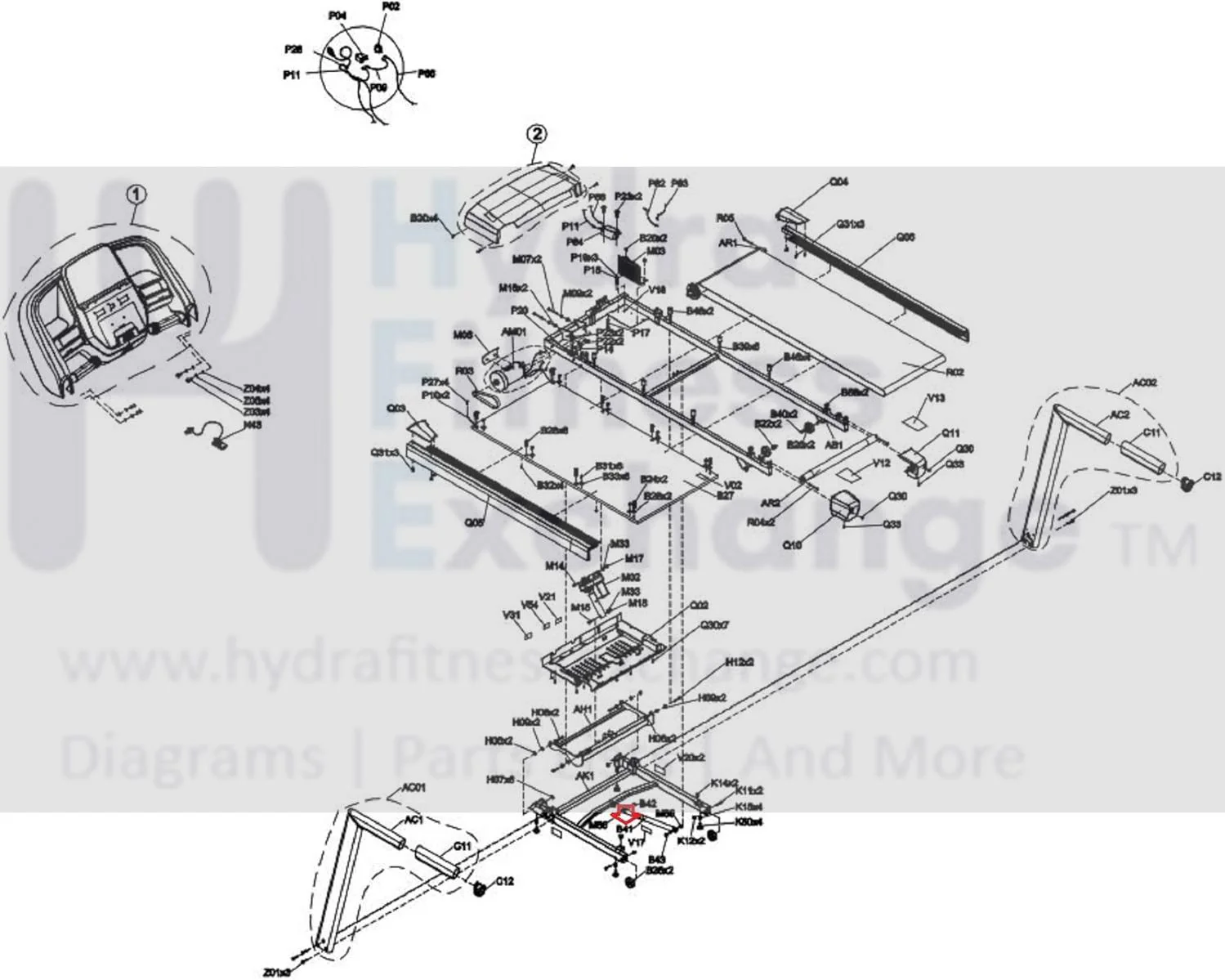 Horizon Fitness Treadmill Slow Drop Air Stick 1000439593 - Image 3
