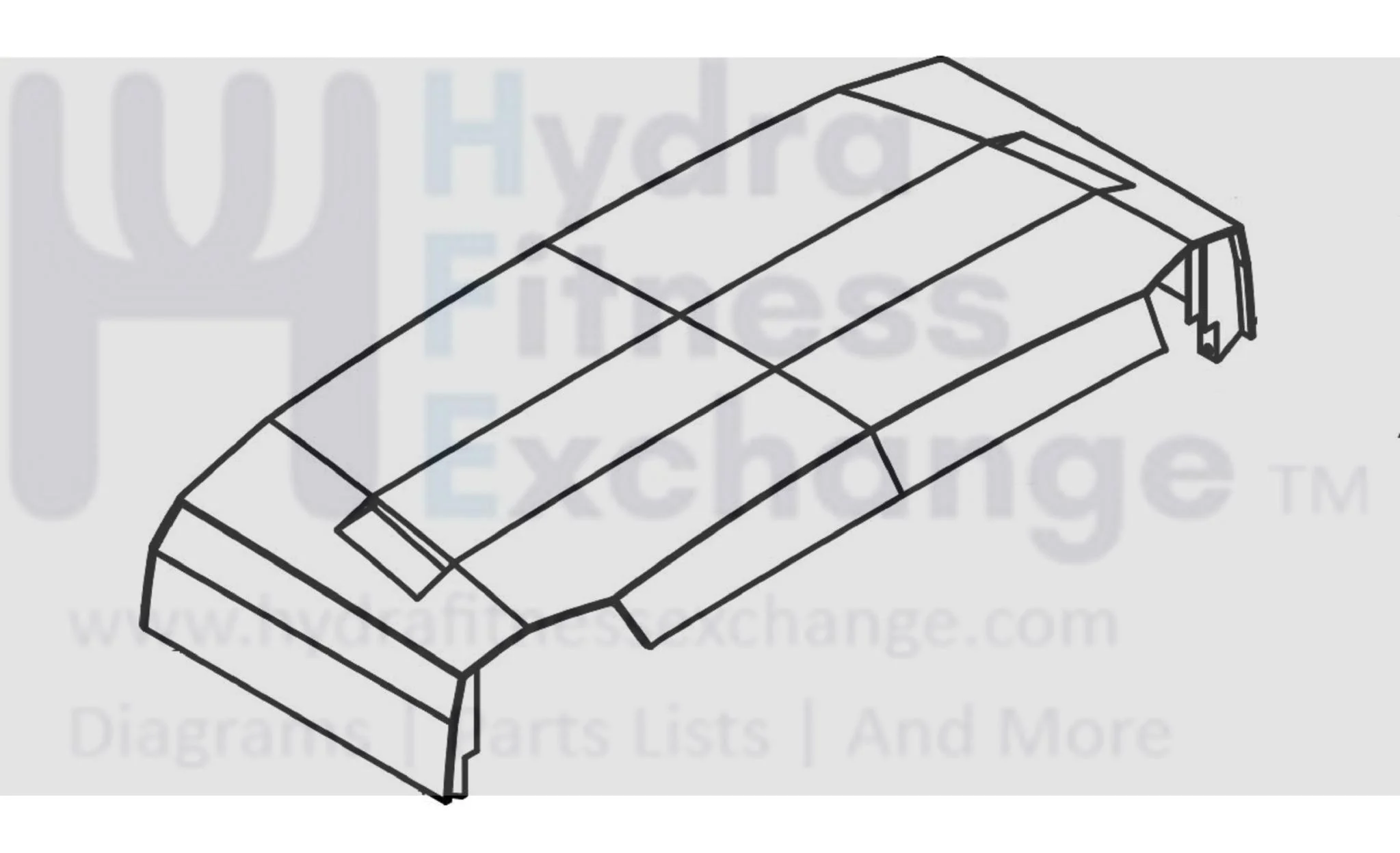 Horizon Fitness T101-07 - TM1020 Treadmill Motor Hood Shroud Cover 1000467474