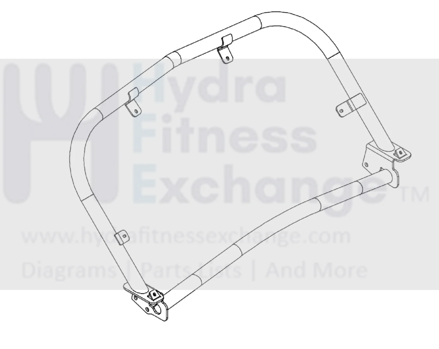 Horizon Fitness TM734 TM486 TM726 TM492 TM726 Treadmill Console Base Frame Set 1000402565