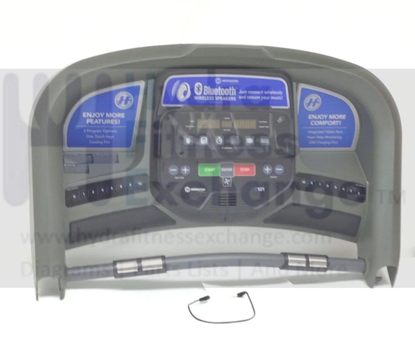 Used Horizon Fitness T101-5 - TM734 Treadmill Display Console Assembly 1000421940 - Image 2