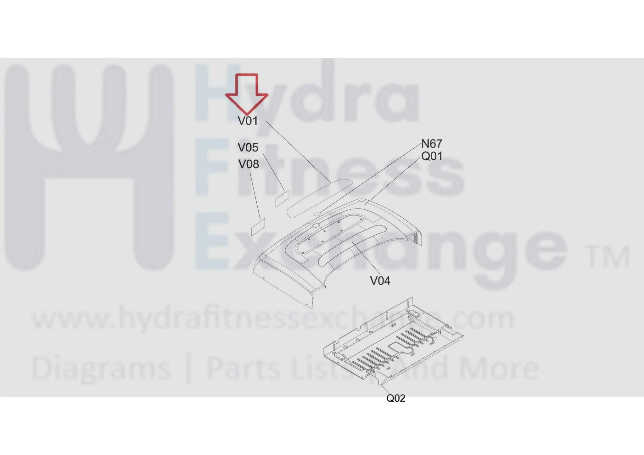 Horizon Fitness Treadmill Motor Hood Shroud Cover Decal 1000413742 - Image 4