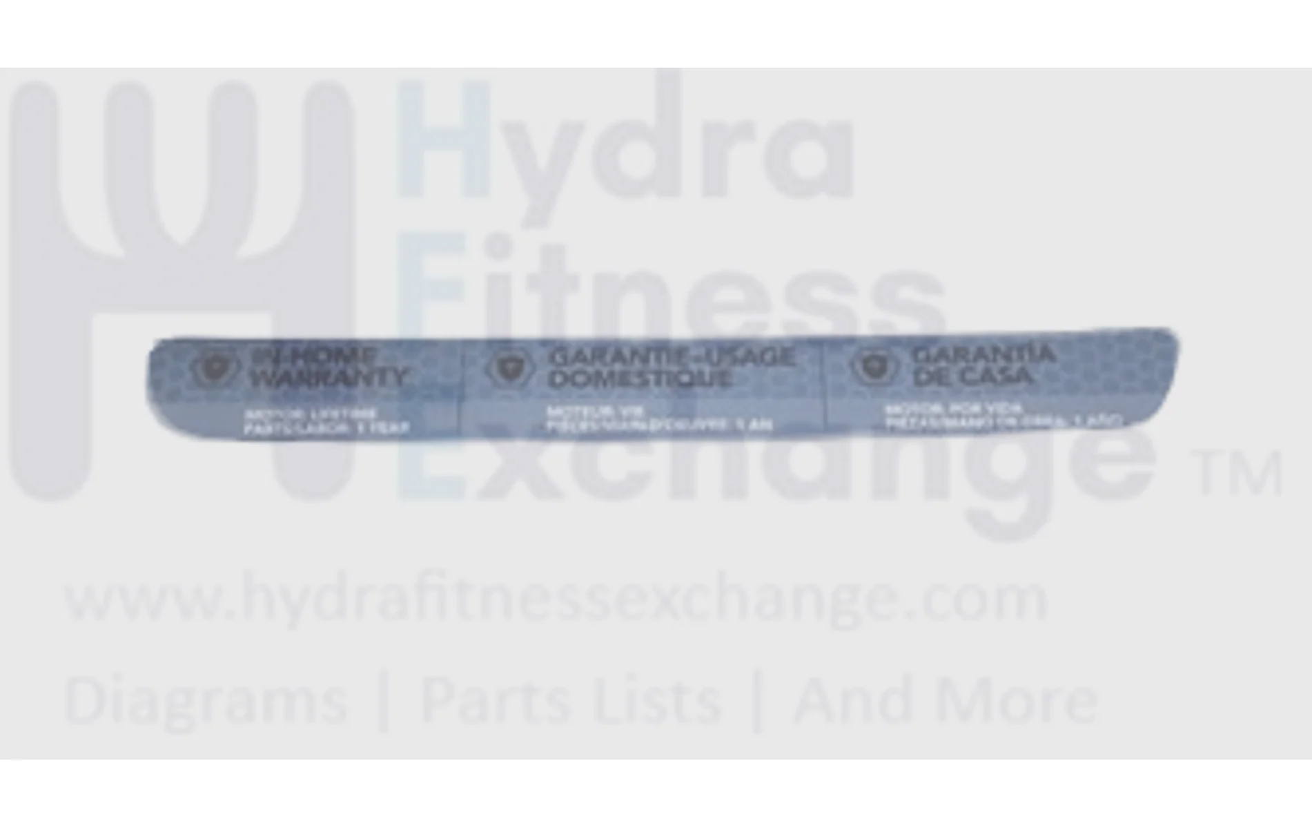Horizon Fitness T101 T102 Treadmill POP Motor Sticker Cover 1000107022