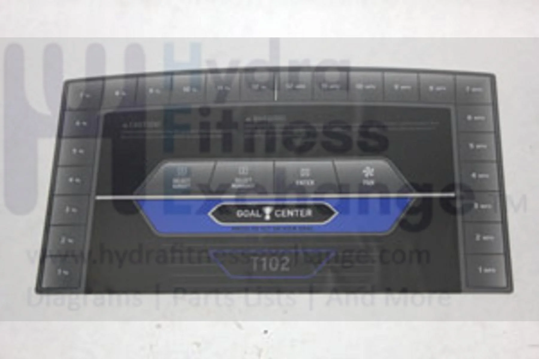 Horizon Fitness T102 Treadmill Overlay Keypad 1000103264 - Image 2