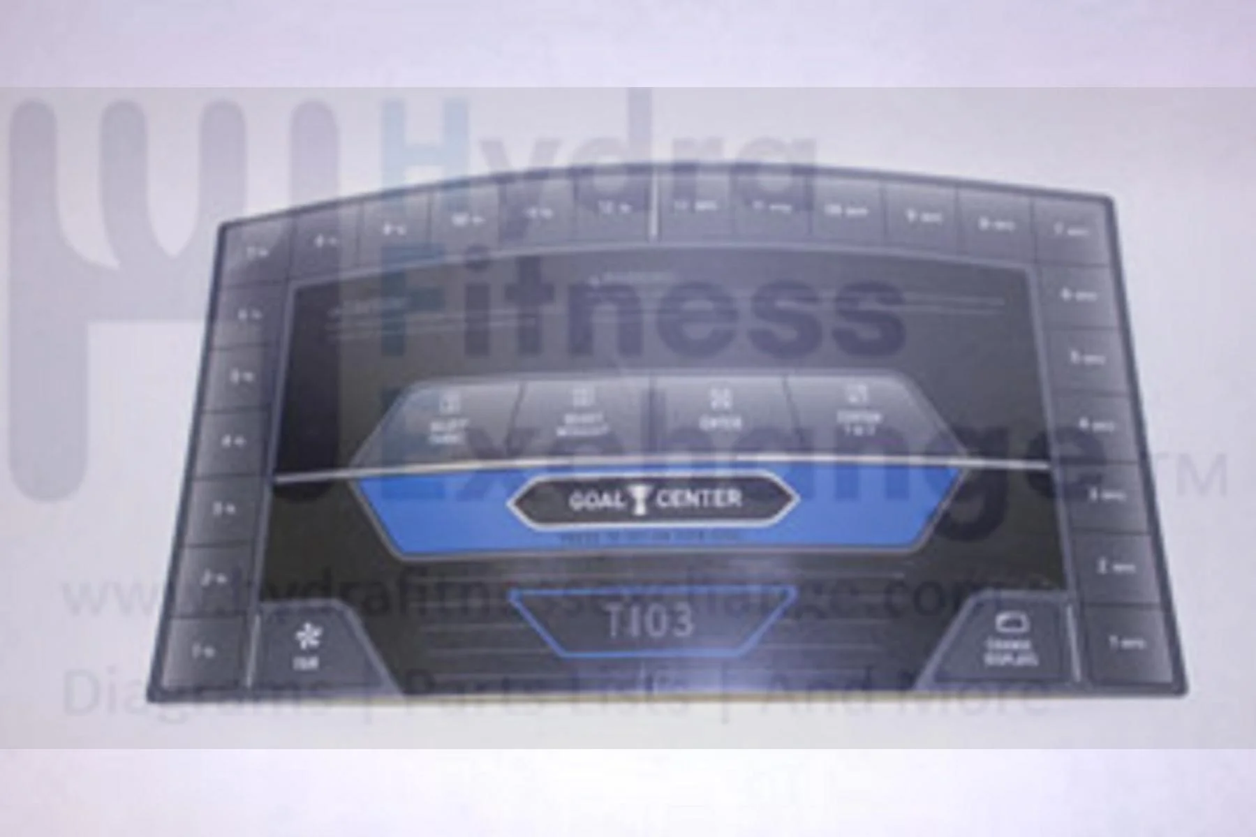 Horizon Fitness T103 Treadmill Overlay keypad 1000101980 - Image 2
