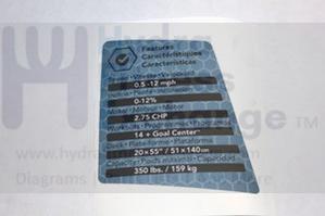 Horizon Fitness T103 Treadmill Right Pop Console Overlay Sticker 1000107355 - Image 2
