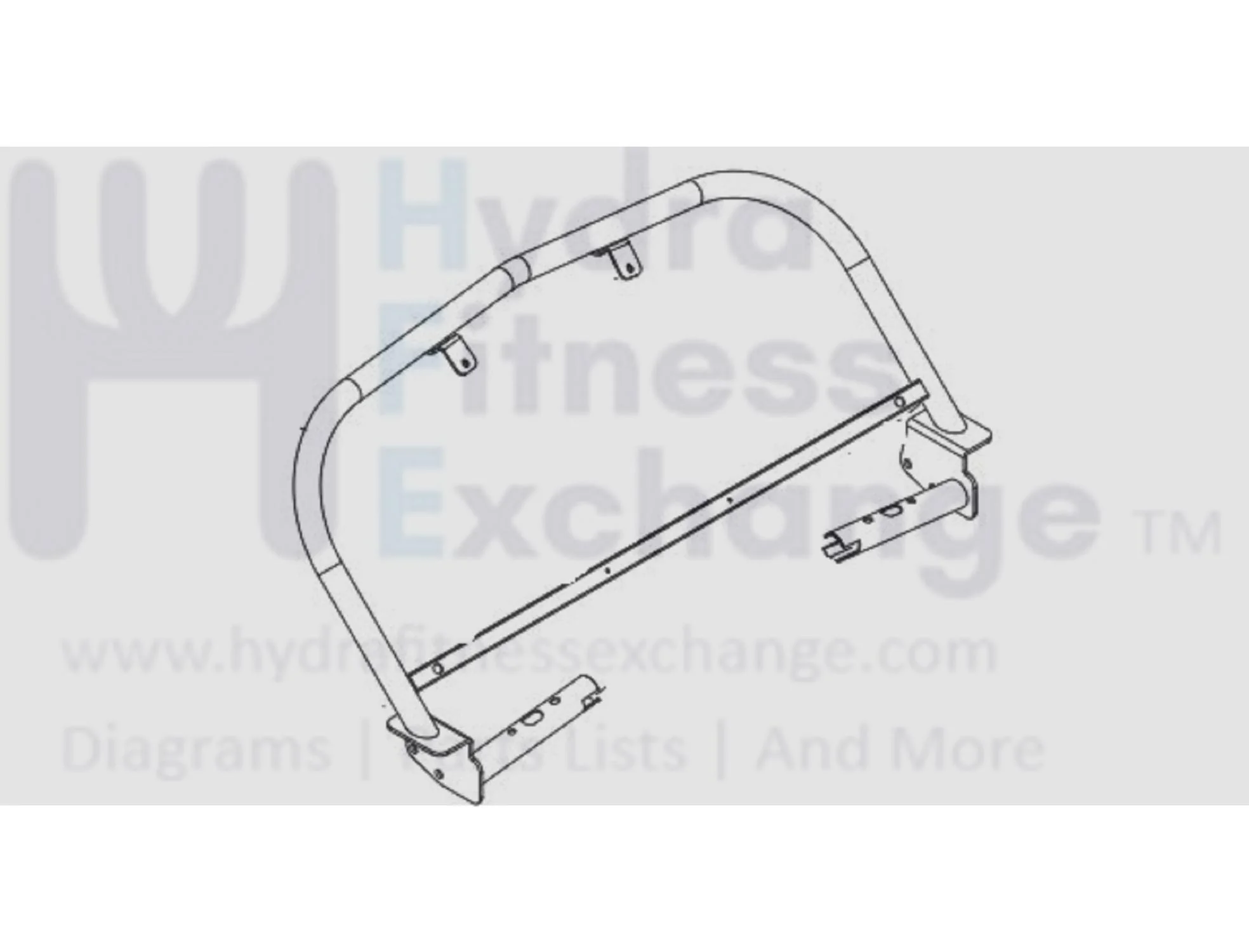 Horizon Fitness T202-06 - T101-07 Treadmill Console Base Frame Set 1000461386