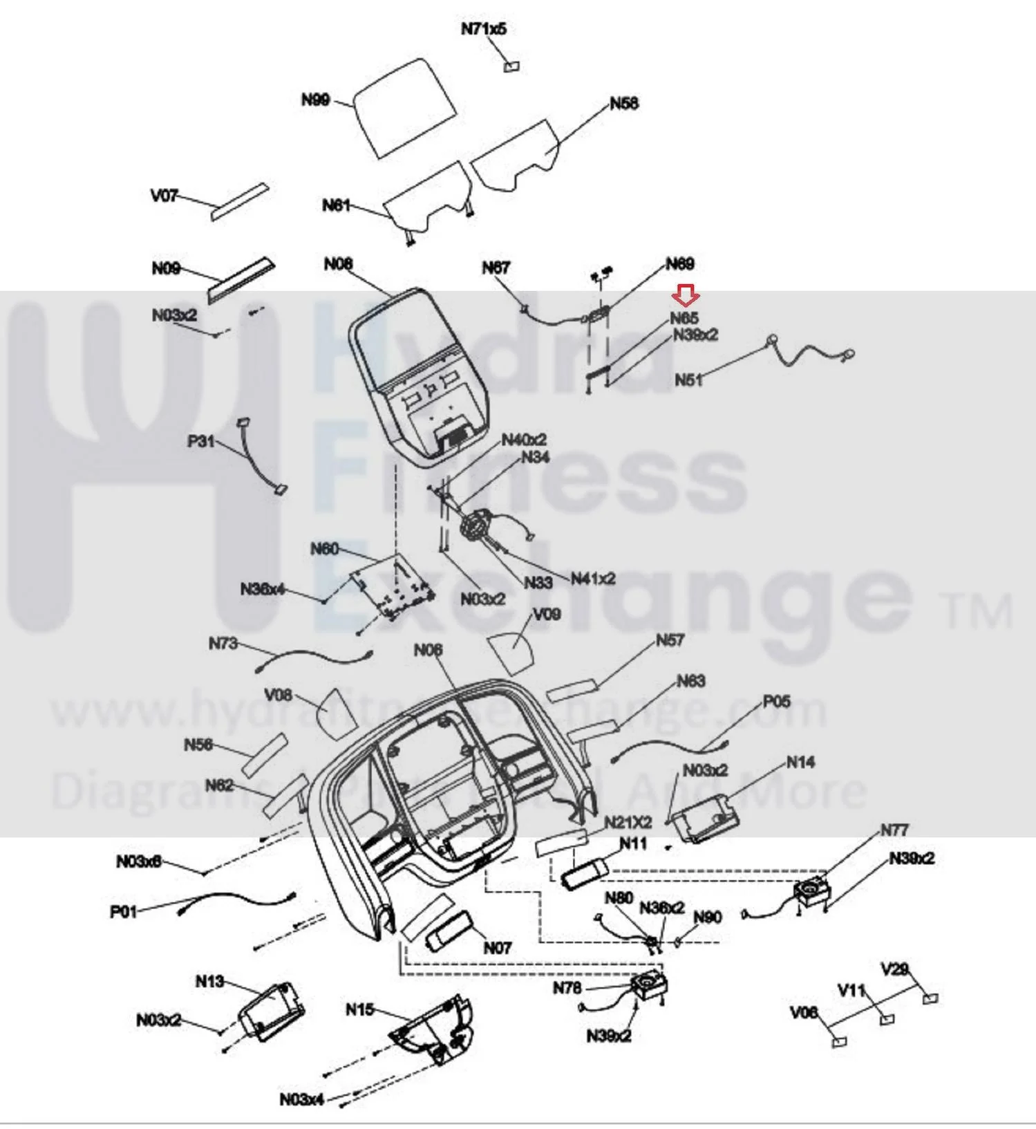 Matrix Retail Treadmill Earphone Jack Fixing Plat 1000303833 - Image 2