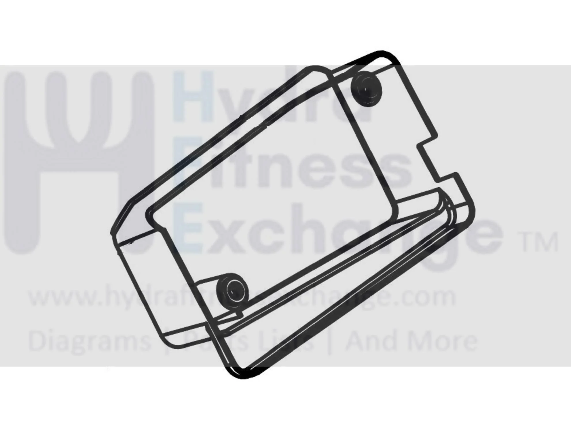 Horizon Fitness T202- 06 - T101-07 7.0AT-04 Treadmill Left Rear Trumpet Cover 1000461399
