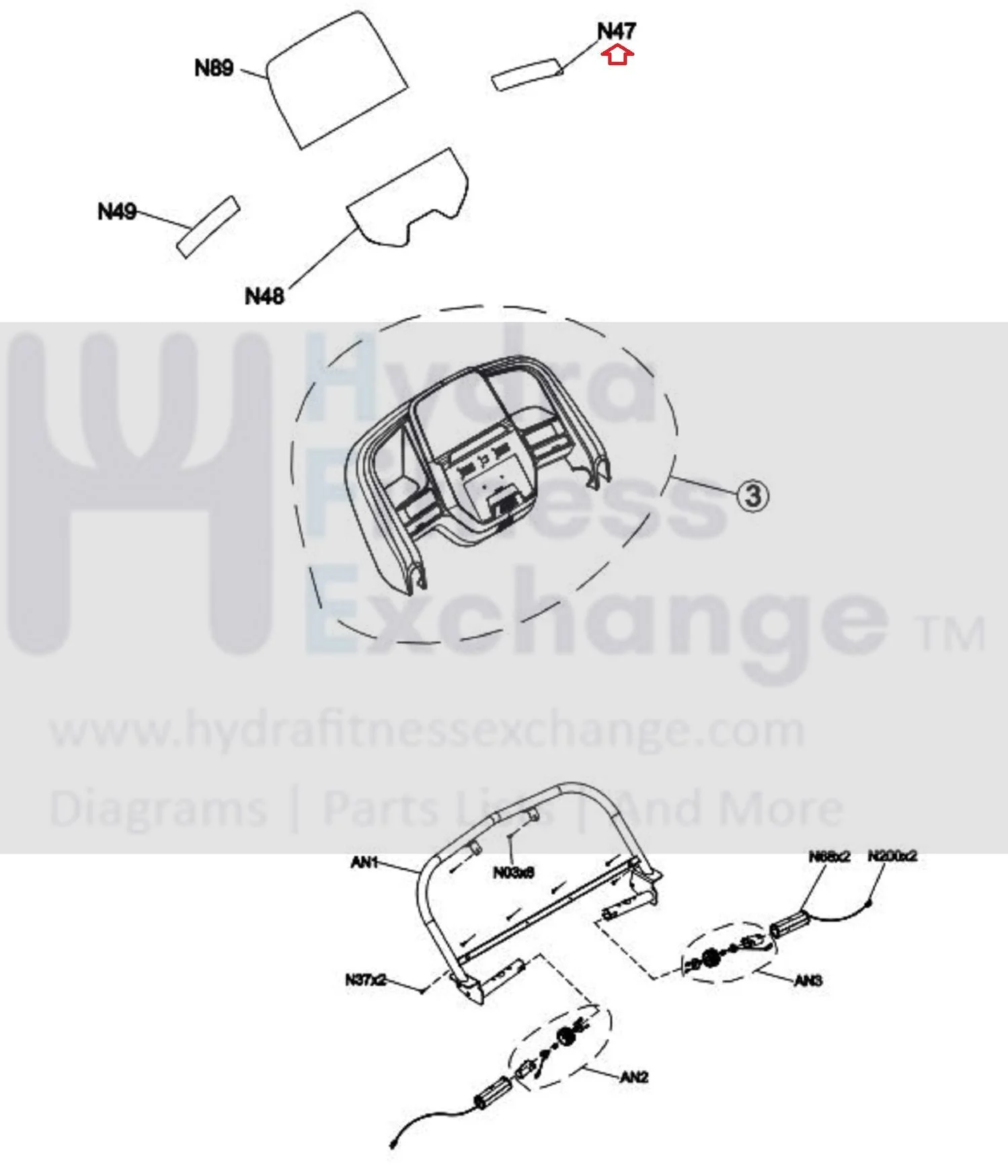 Horizon Fitness T202-06 - TM1030 Treadmill Overlay Operation Decal 1000464741 - Image 2