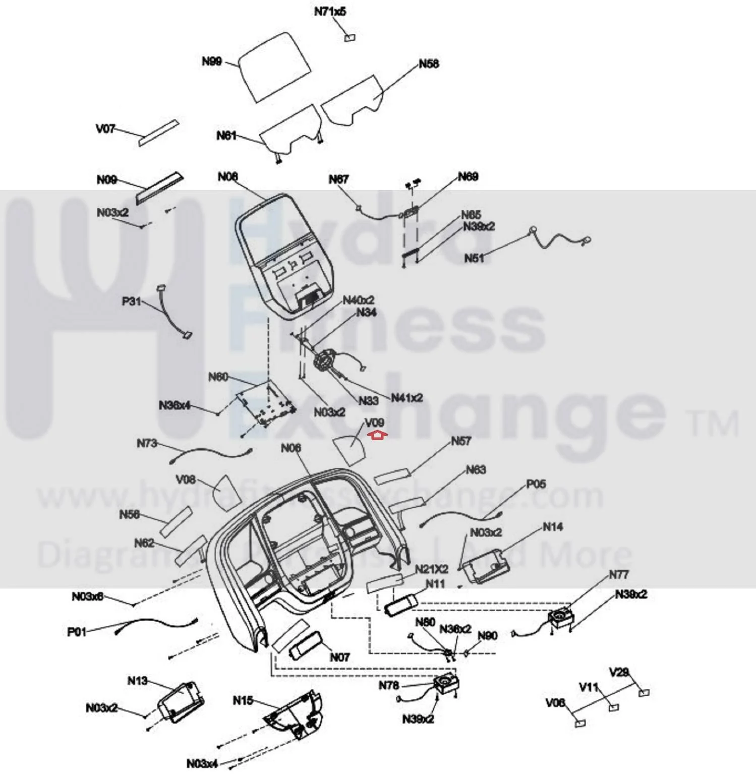 Horizon Fitness T202-06-TM1030 Treadmill Right Reading Rack Pop Sticker 1000464694 - Image 2
