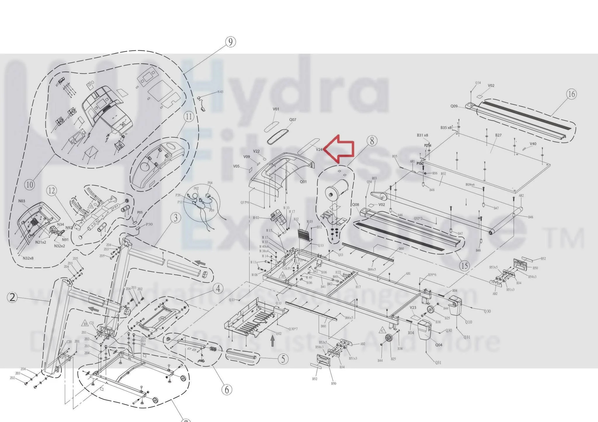 Horizon Fitness T203 Treadmill Motor Cover Specification Label 1000202514 - Image 3