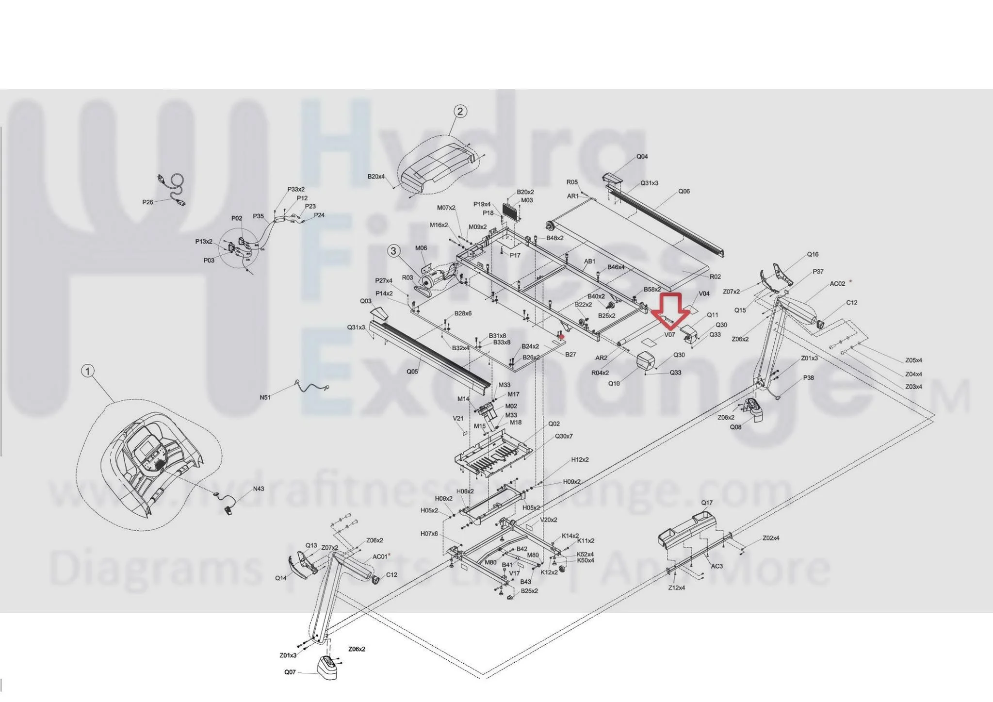 Horizon Fitness T303-2 Tm761 Tm1004 Treadmill Left Pop End Cap Sticker 1000441797 - Image 3