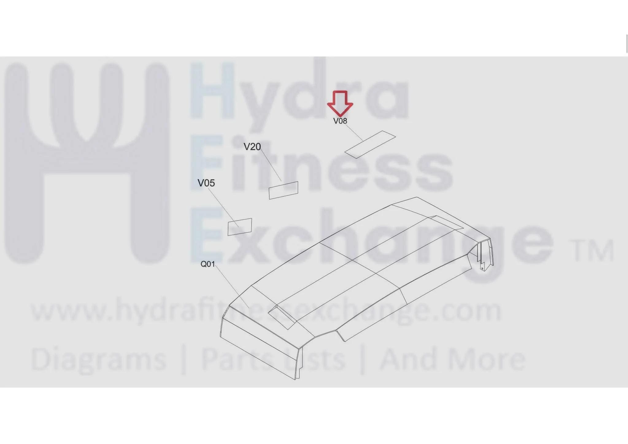 Horizon Fitness T303-2 Tm761 Tm1004 Treadmill Upper Motor Cover Pop Sticker 1000441800 - Image 3