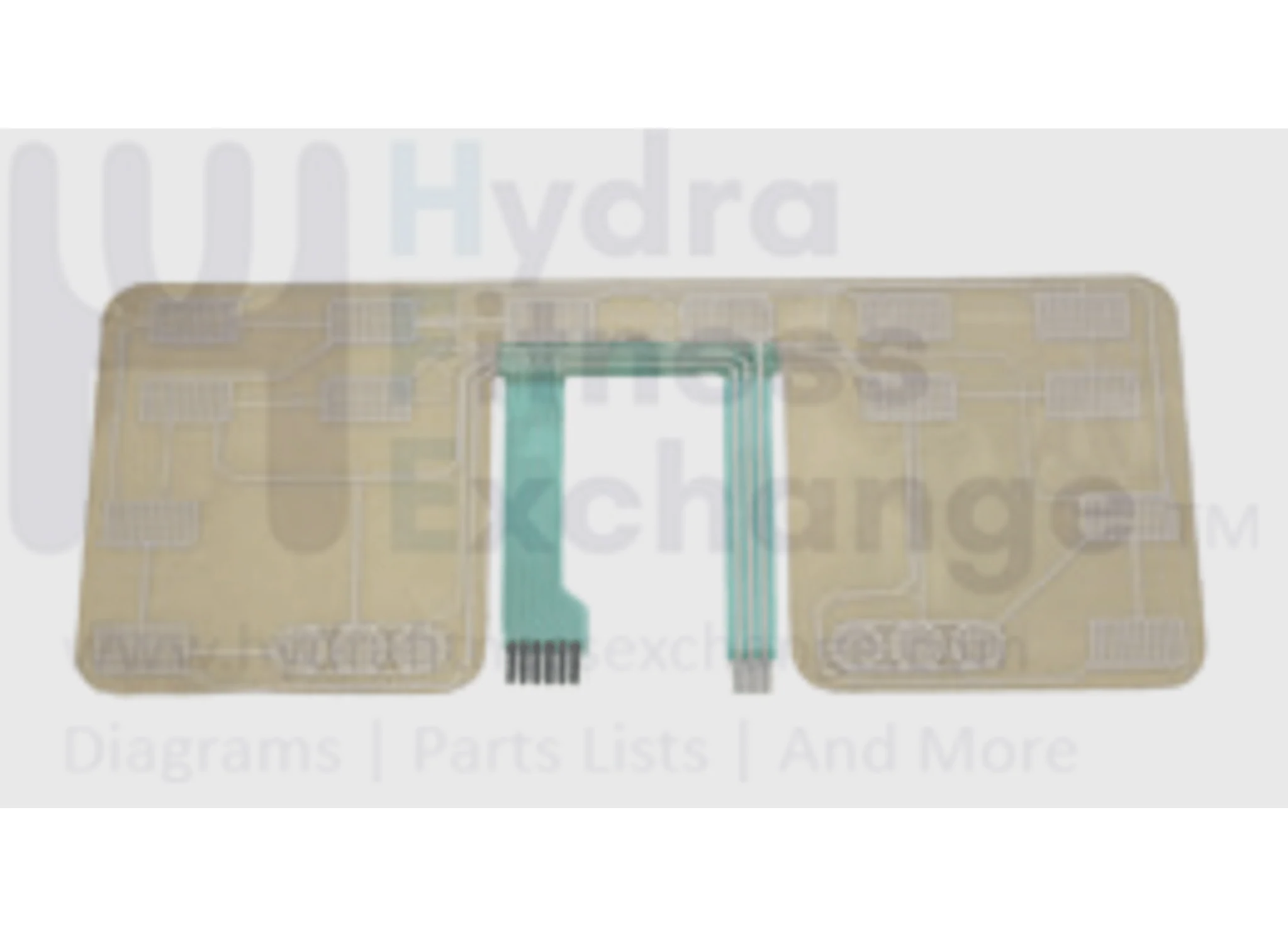 Horizon Fitness T4 - TM264 T6 - TM250 Treadmill Console Membrane Lower Keypad 063590-A