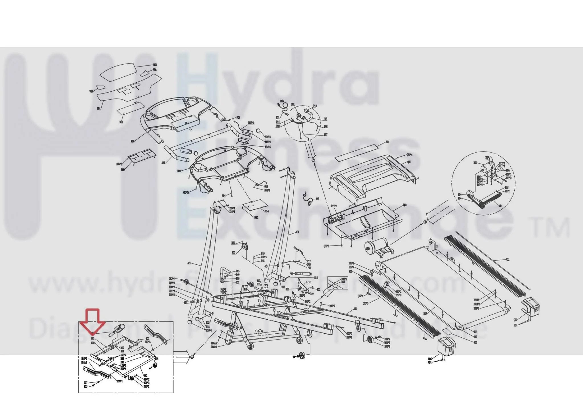 Horizon Fitness T401 Treadmill Elevation Rack Set 095691 - Image 3