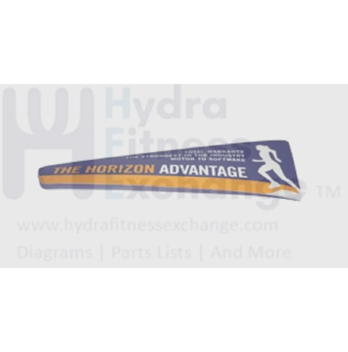 Horizon Fitness T50 Treadmill Left Console Decal 006405-AX