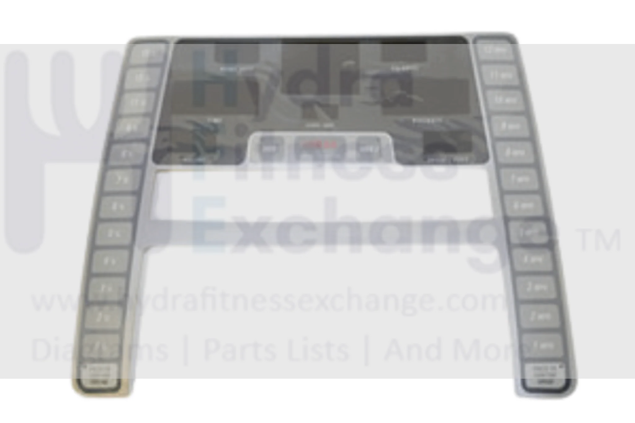 Horizon Fitness T6 - TM250 Treadmill Display Console Overlay with Speed Keys 064367-AX