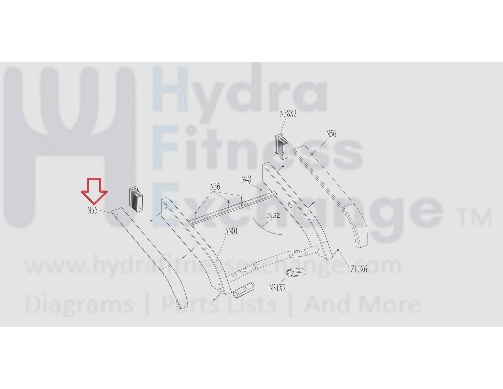 Horizon Fitness T7.6 Treadmill Left Console Cover 1000203129 - Image 3