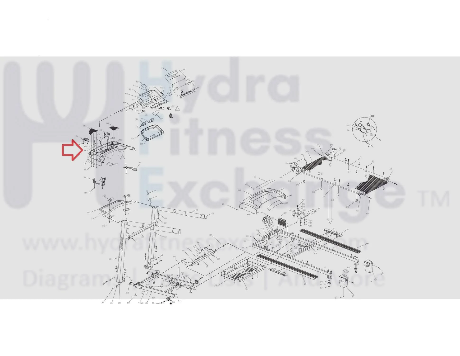 Horizon Fitness T701 Ct5.1 Treadmill UCB Interface Board 1000092355 - Image 3