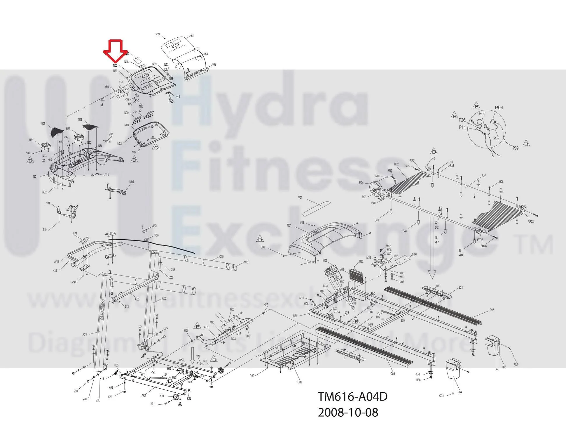 Horizon Fitness T701 Treadmill Faceplate ZMS4000295 - Image 3