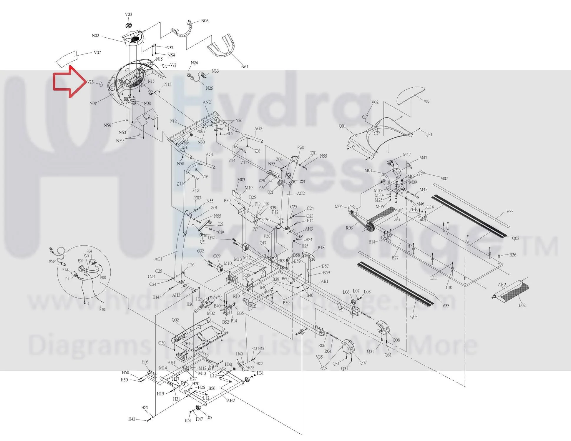Horizon Fitness T71 Treadmill Console Decal Instruction 048161-A - Image 3