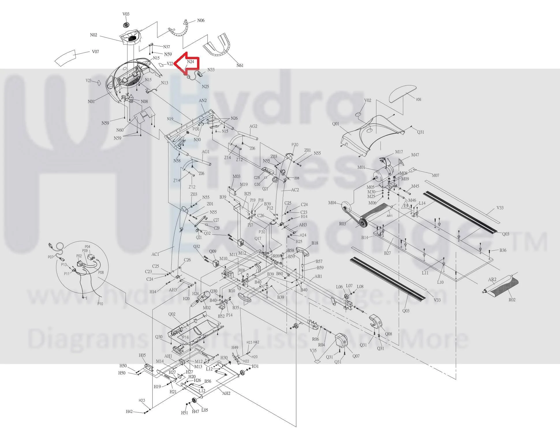 Horizon Fitness T71 Treadmill Console Decal Program 048160-AX - Image 3