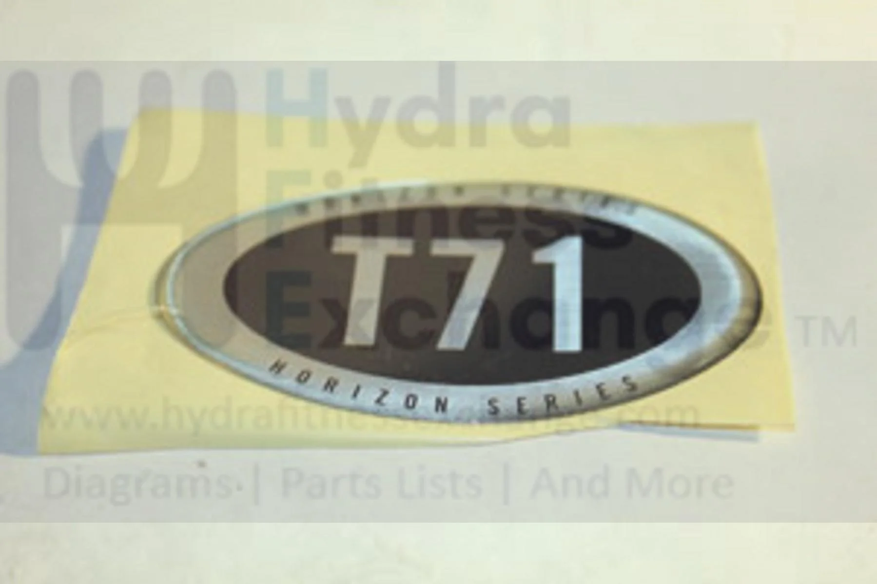 Horizon Fitness T71 Treadmill Decal Motor Cover Logo 048128-AX - Image 2