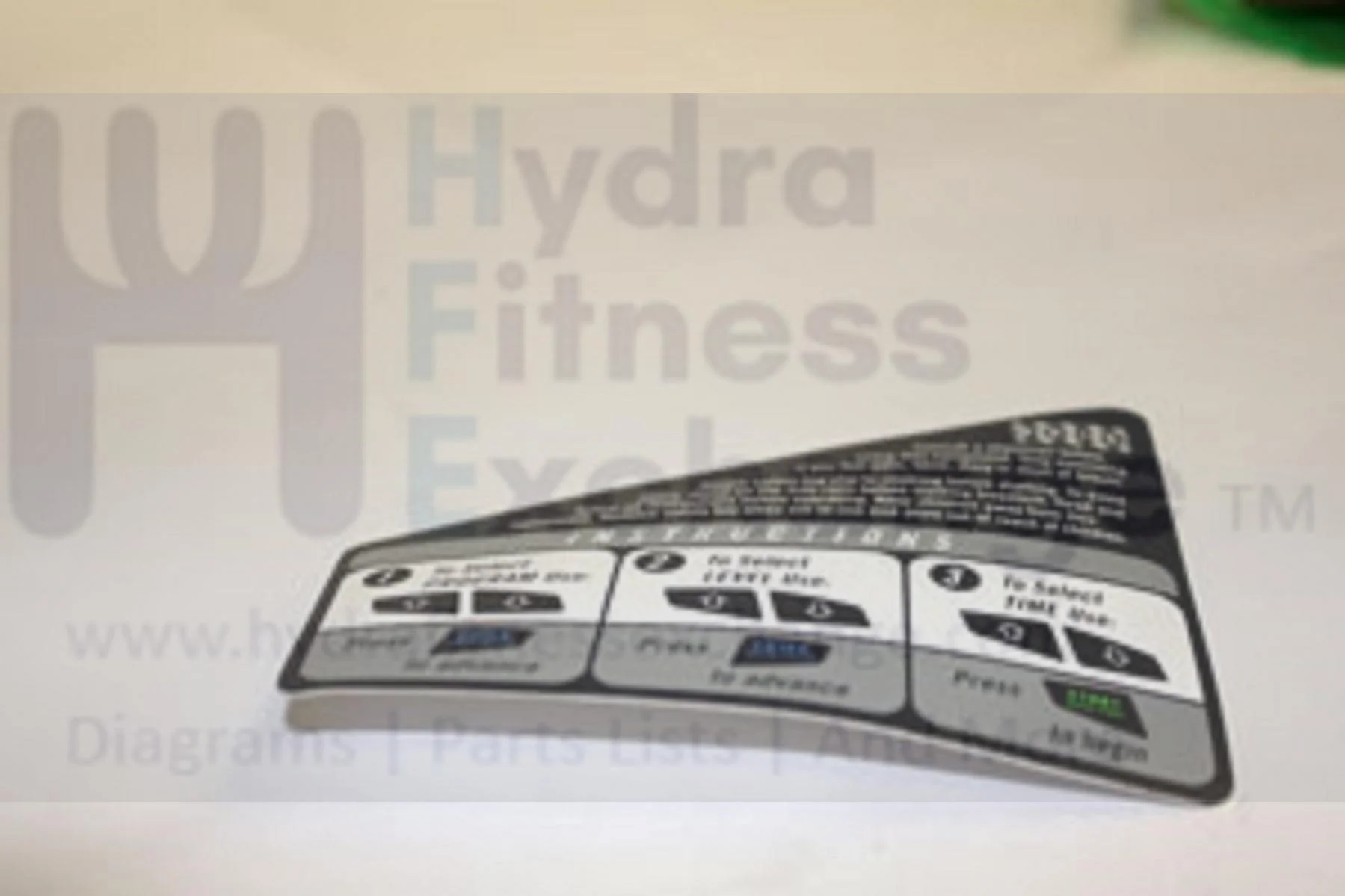 Horizon Fitness T72 Treadmill Decal Instruction 056795-AA - Image 2