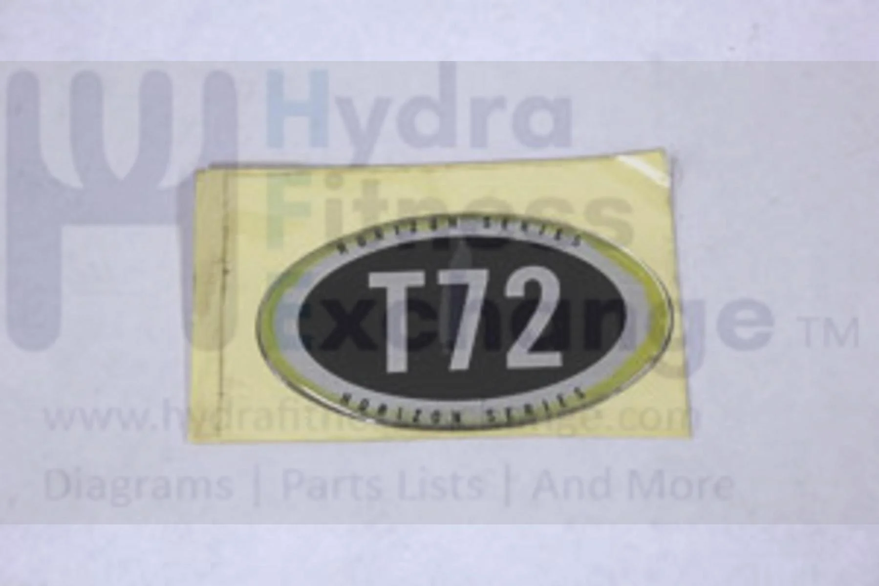 Horizon Fitness T72 Treadmill Decal Motor Cover Logo 048131-AX - Image 2