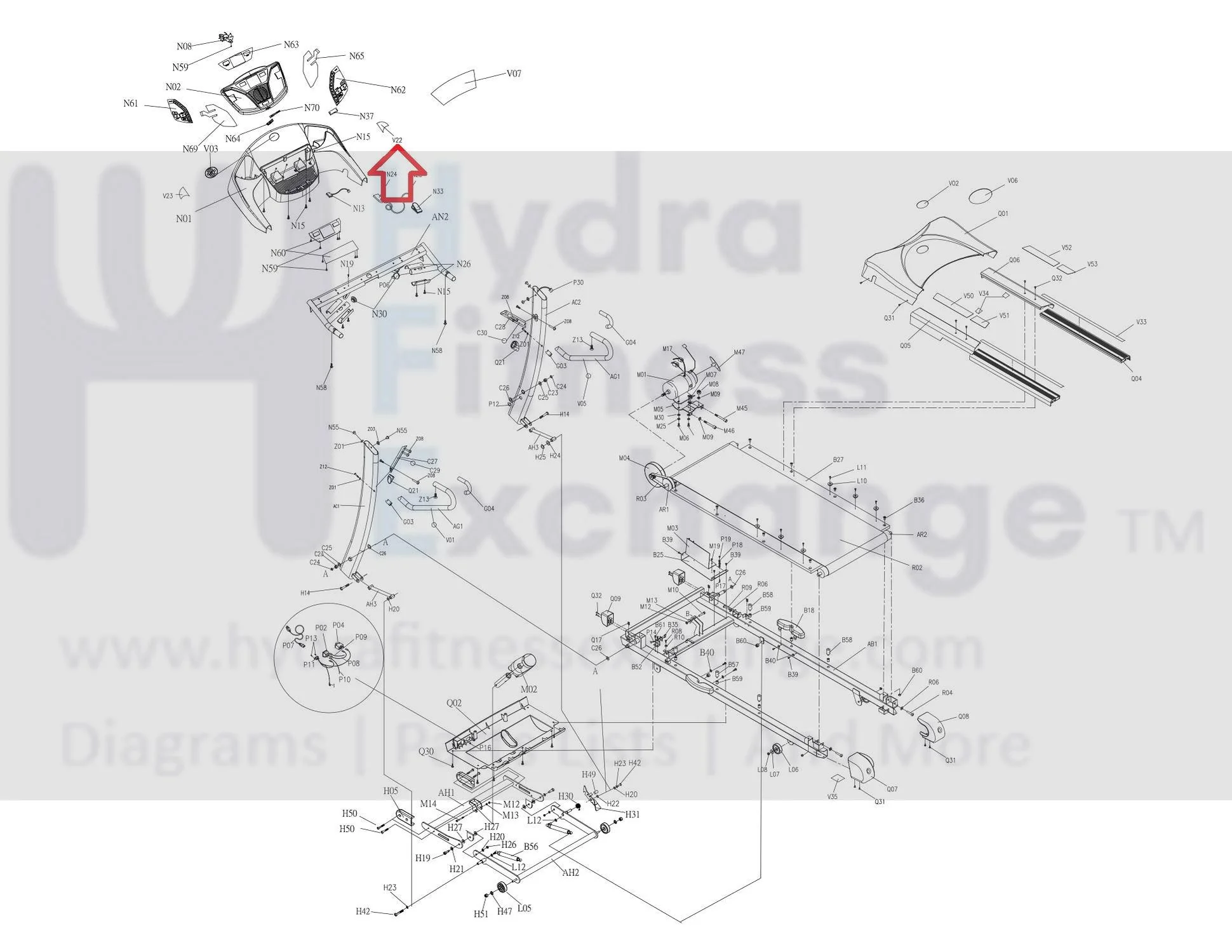 Horizon Fitness T72 Treadmill Decal Programs 048162-A - Image 3