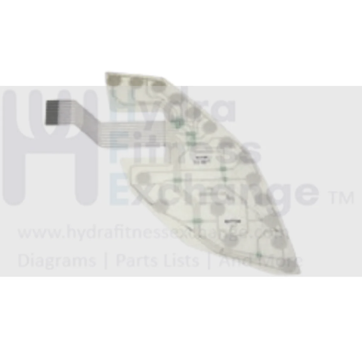 Horizon Fitness T72 Treadmill Left Incline Key Membrane 055180-B