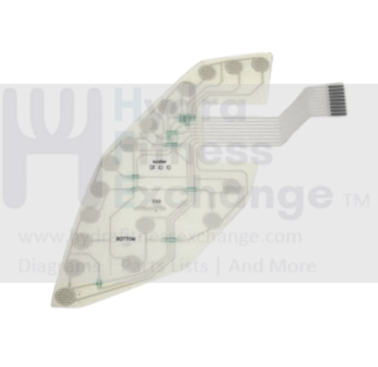 Horizon Fitness T72 Treadmill Right Speed Key Membrane 040664-B