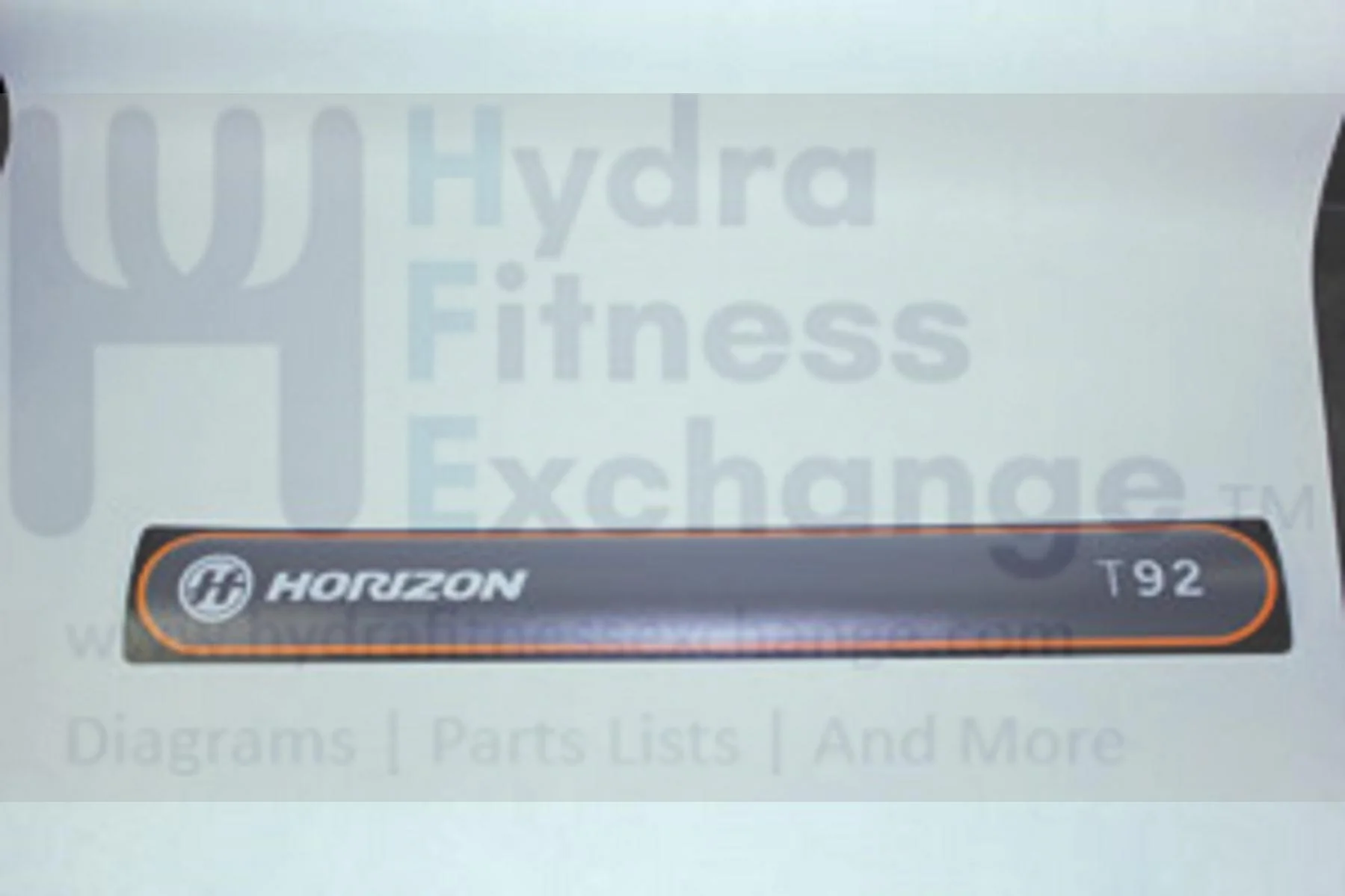 Horizon Fitness T92 Treadmill Motor Cover Sticker 103219 - Image 2