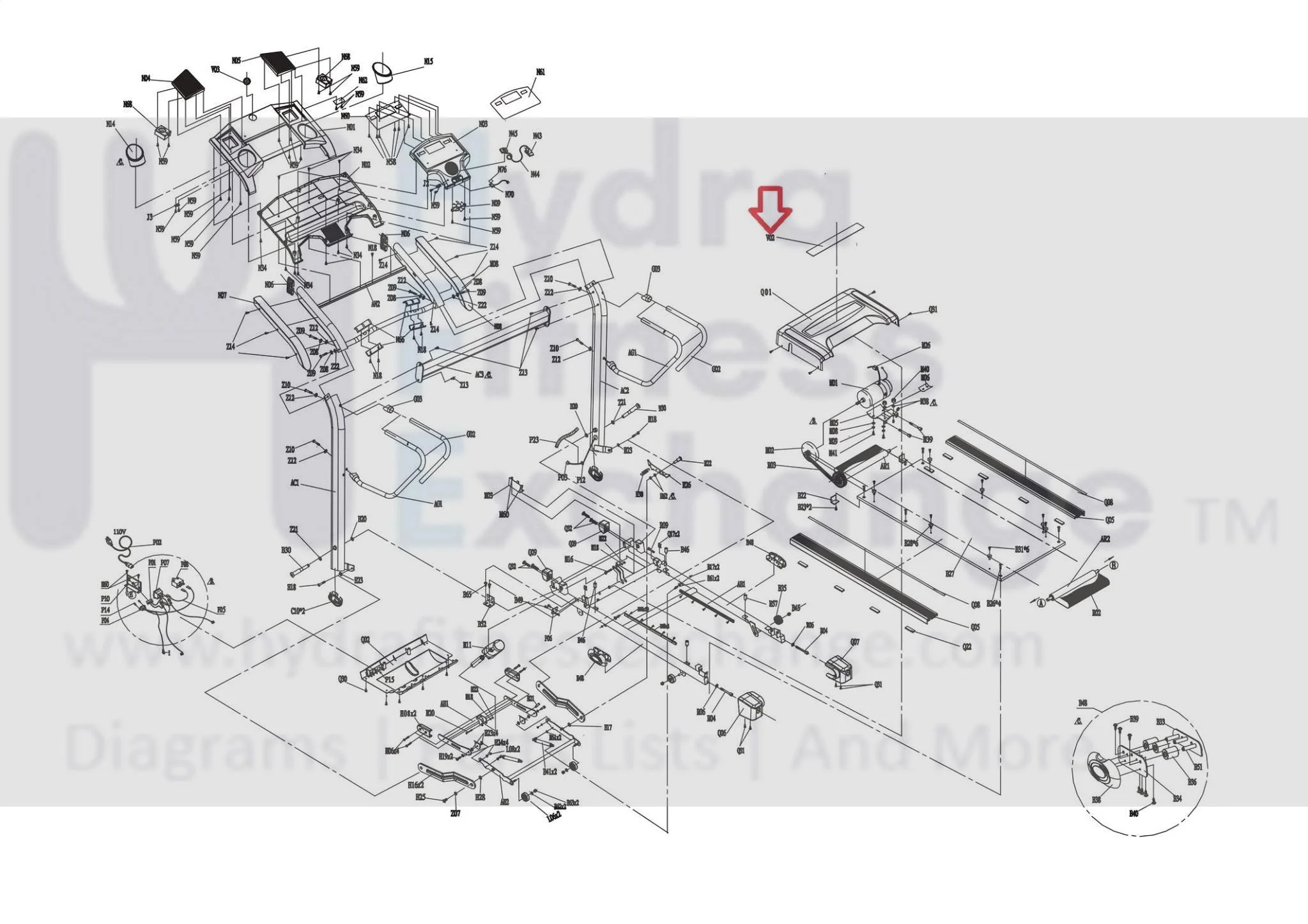 Horizon Fitness T92 Treadmill Motor Cover Sticker 103219 - Image 3