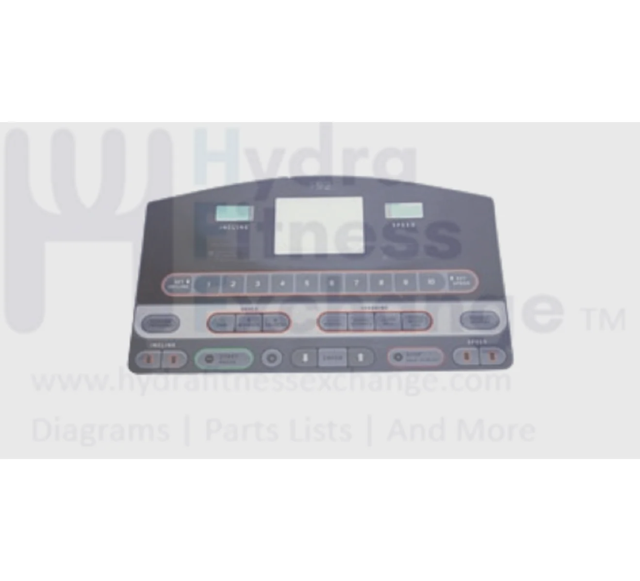 Horizon Fitness T92 Treadmill Overlay Membrance Manipulate Switch 098564