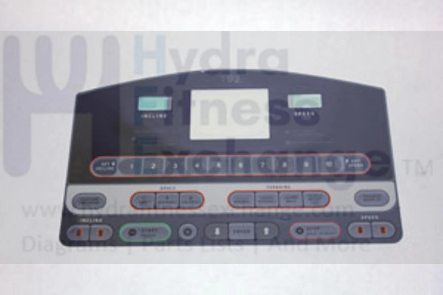 Horizon Fitness T92 Treadmill Overlay Membrance Manipulate Switch 098564 - Image 2