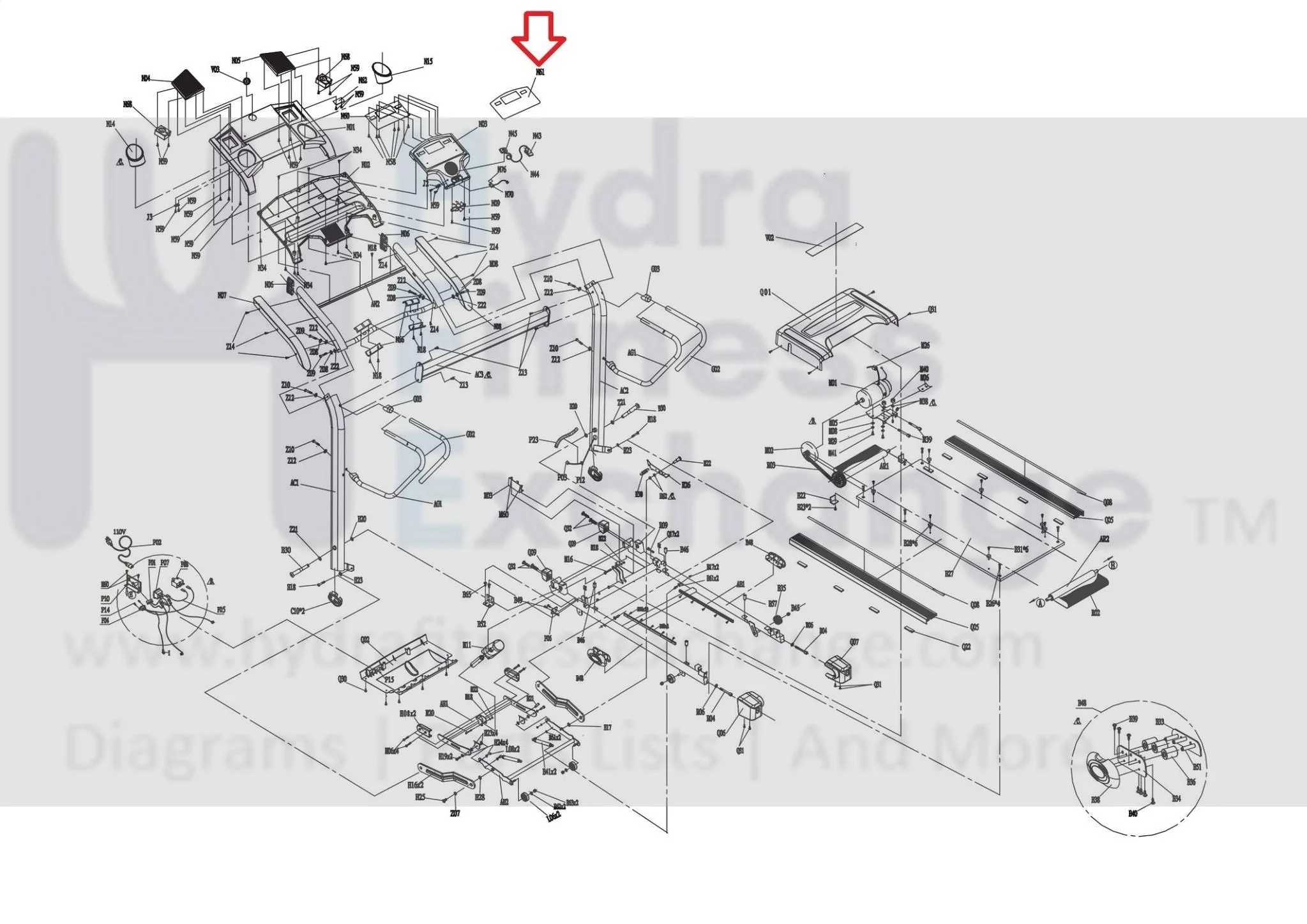 Horizon Fitness T92 Treadmill Overlay Membrance Manipulate Switch 098564 - Image 3