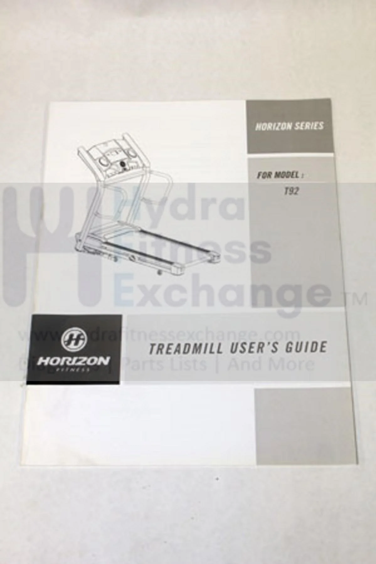 Horizon Fitness T92 Treadmill Owner's User's Manual 101666 - Image 2