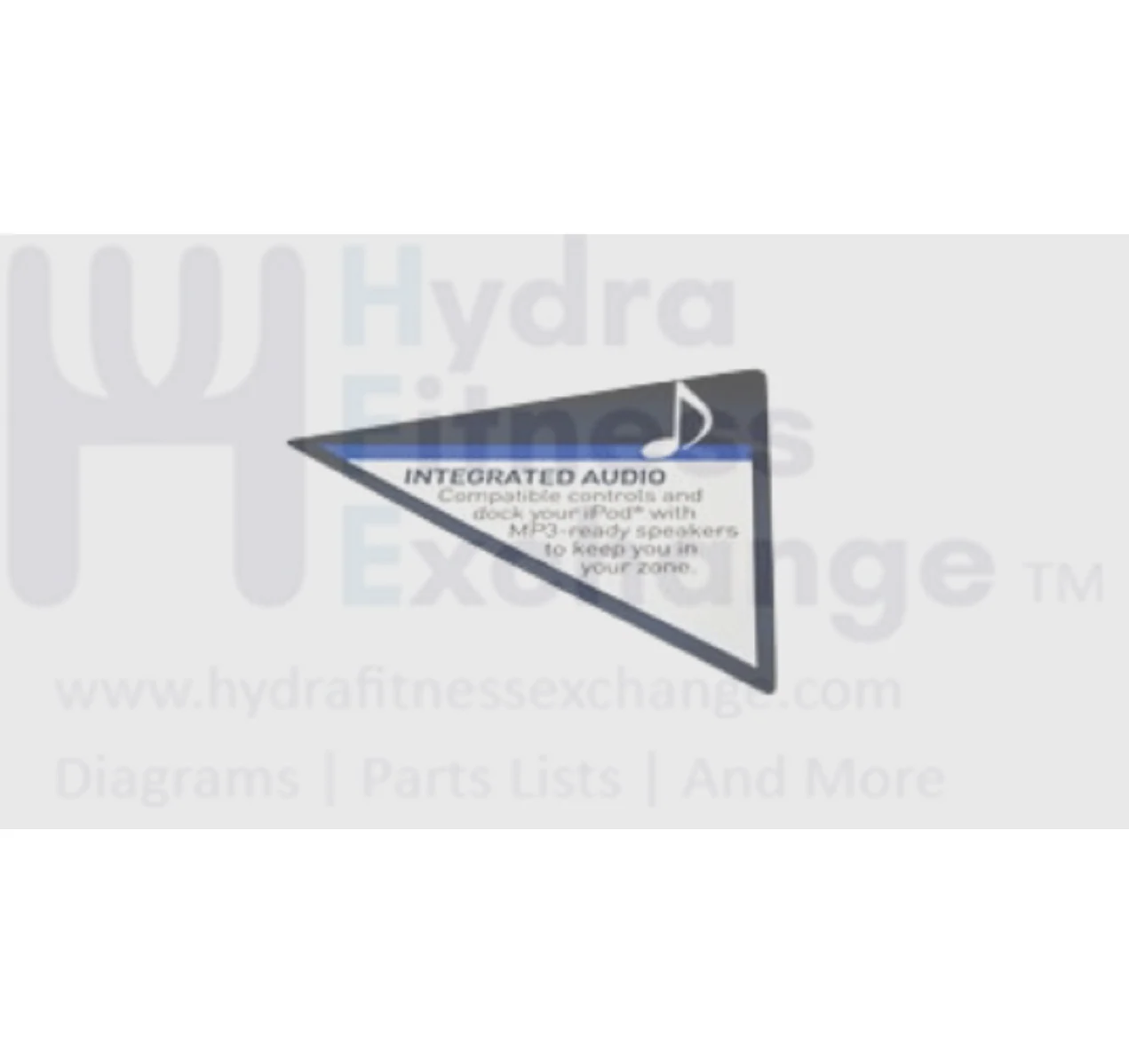 Horizon Fitness T93 Treadmill Left Speaker Cover Sticker 103206