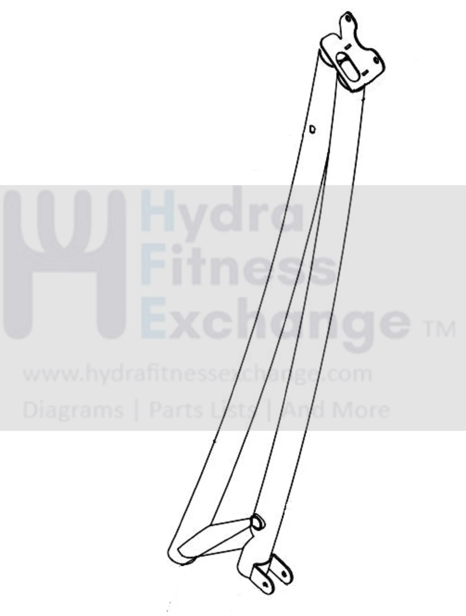Horizon Fitness T95 Treadmill Left Support Tube 062650-AA
