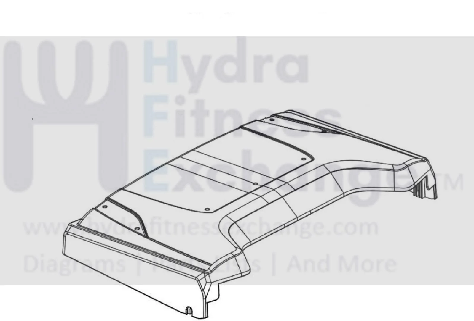 Horizon Fitness TM1000C TM499G Treadmill Motor Hood Shroud Cover 1000388512
