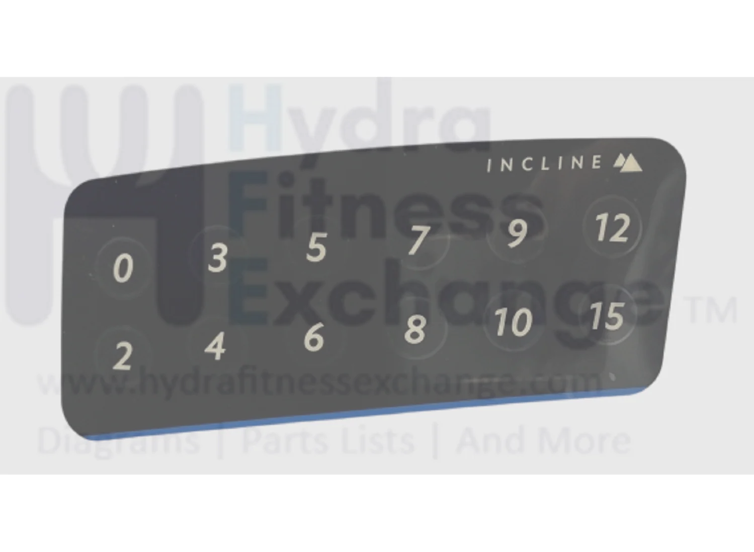 Horizon Fitness TM1021 PTM1021 PTM1021B Treadmill Console English Left Manipulate Overlay 1000461870