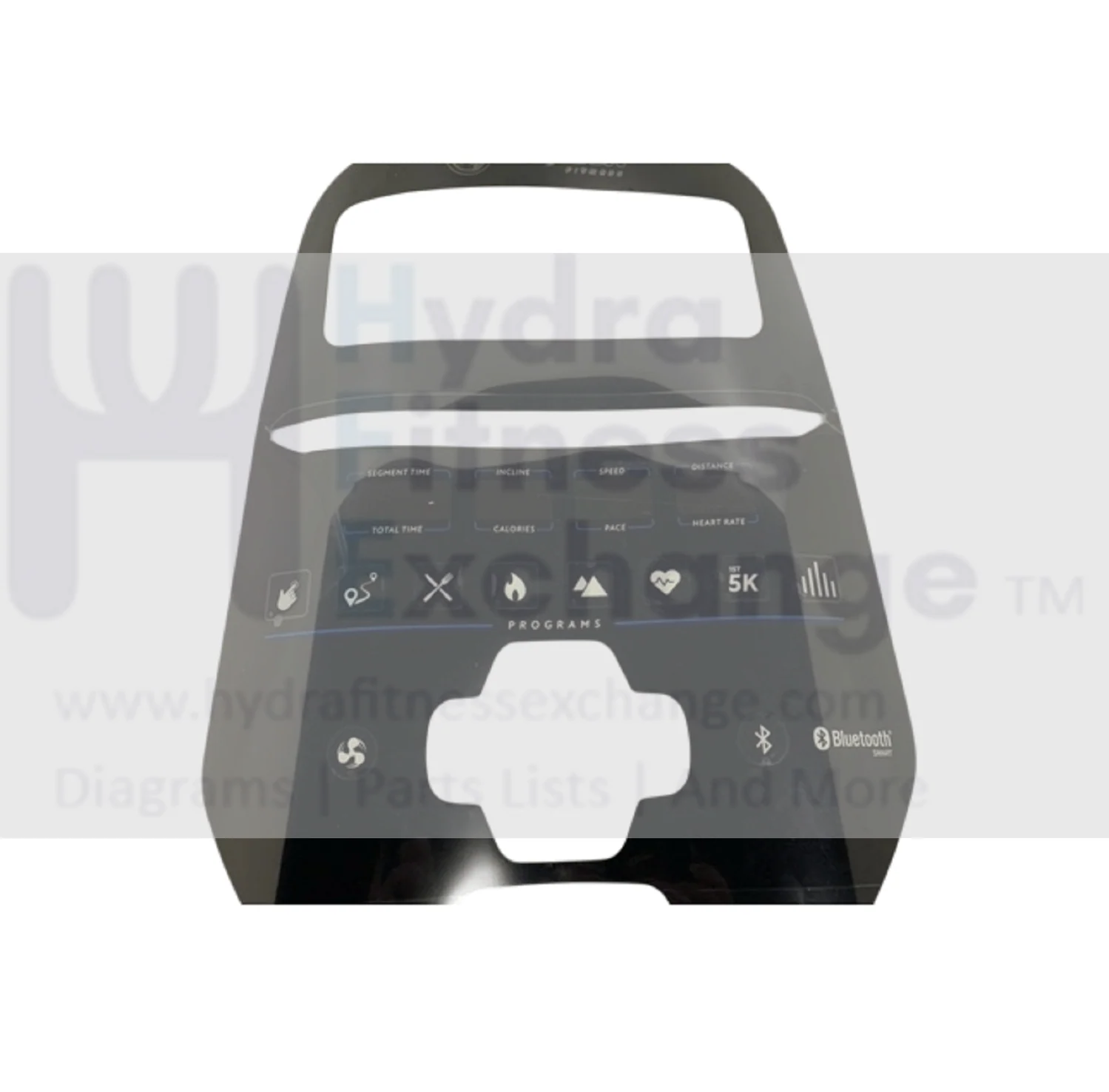 Horizon Fitness TM1021 Treadmill Console English Upper Overlay Manipulate 1000461869