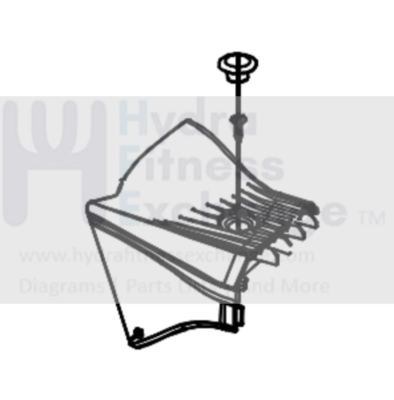 Horizon Fitness TM1021  Treadmill Left Foot Rail Front Cap 1000337817
