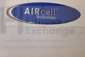 Horizon Fitness TM119 CST3 Treadmill Air Cell Technology Decal 006584-A - Image 2